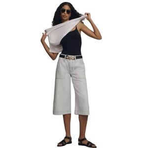 ETICA Darcy High Rise Crop Culottes in Black Rock Size 27